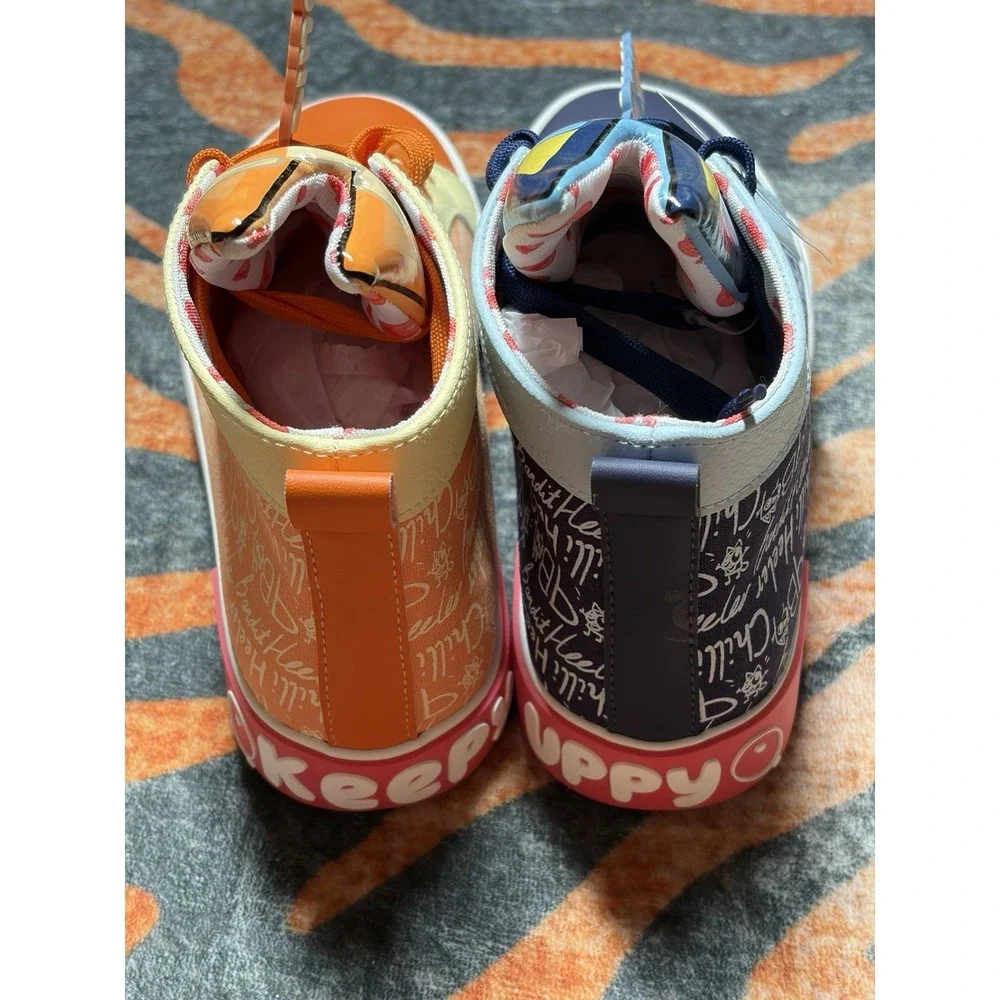 NWT!! Bluey & Bingo Ground Up Keepy Uppy Men's Size 7 High Top, Ground Up Shoes